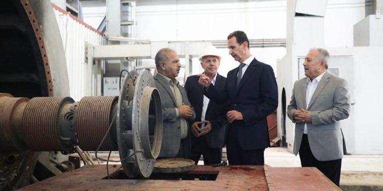 الرئيس السوري يؤدي صلاة عيد الأضحى في مدينة حلب - سانا