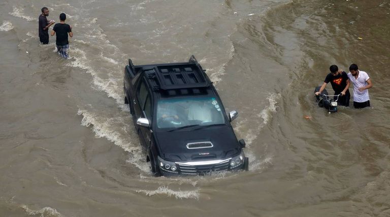 جانب من فيضانات باكستان