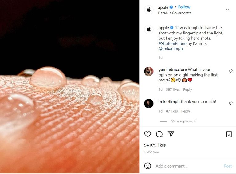 صورة كريم فريد التي احتفت بها أبل