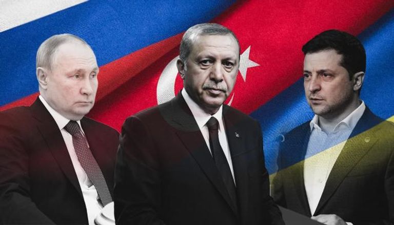 أردوغان ونظيريه الروسي والأوكراني