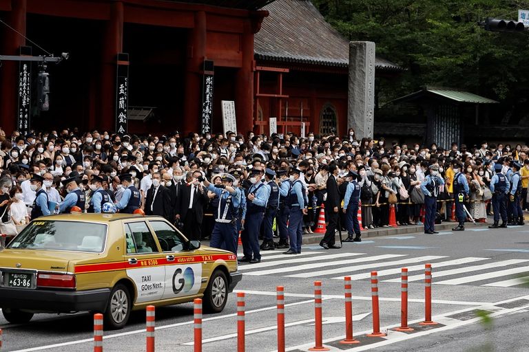 مشهد من تشييع جنازة شينزو آبي- رويت