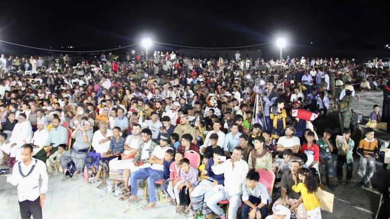 قصف حوثي يستهدف فعالية فنية في تعز