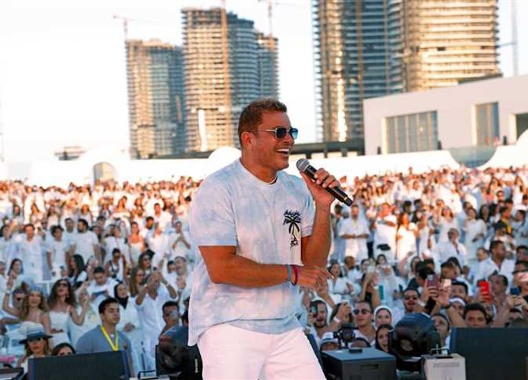 حفل عمرو دياب في الساحل الشمالي بمصر