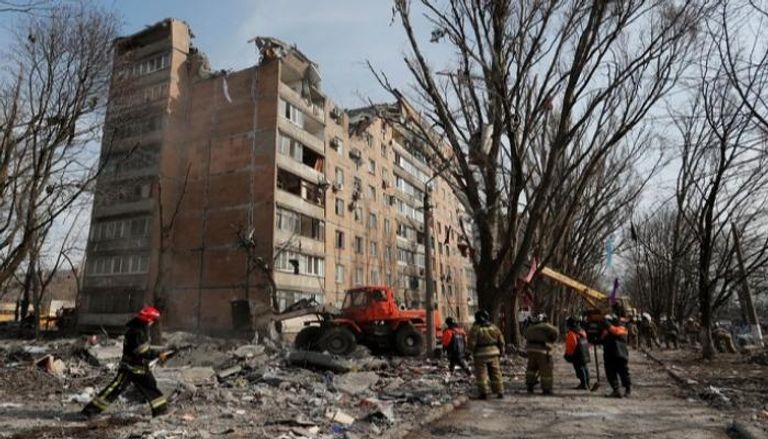قصف سابق على دونيتسك الأوكرانية- أرشيفية