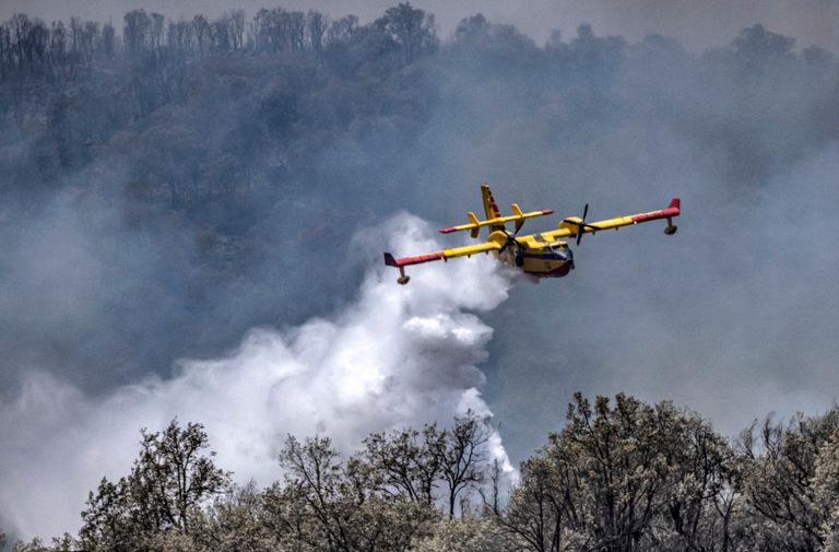 جانب من حرائق شمال المغرب