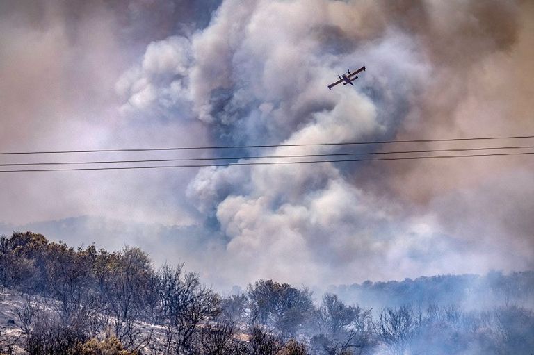 جانب من حرائق شمال المغرب
