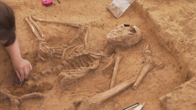 جانب من عملية الاكتشاف