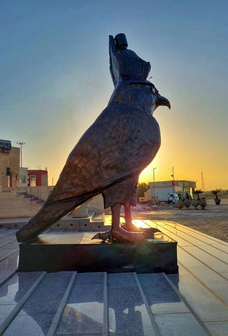 مجسم أسد قصر النيل للفنان إبراهيم صلاح