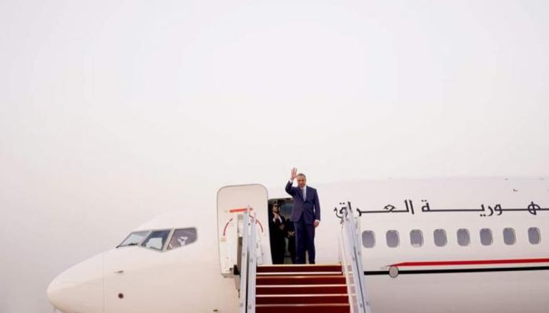 الكاظمي خلال مغادرته بغداد متوجهاً للسعودية