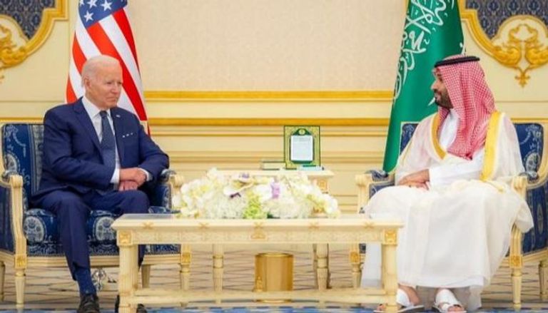 الأمير محمد بن سلمان بن عبدالعزيز ولي العهد السعودي والرئيس الأمريكي جو بايدن