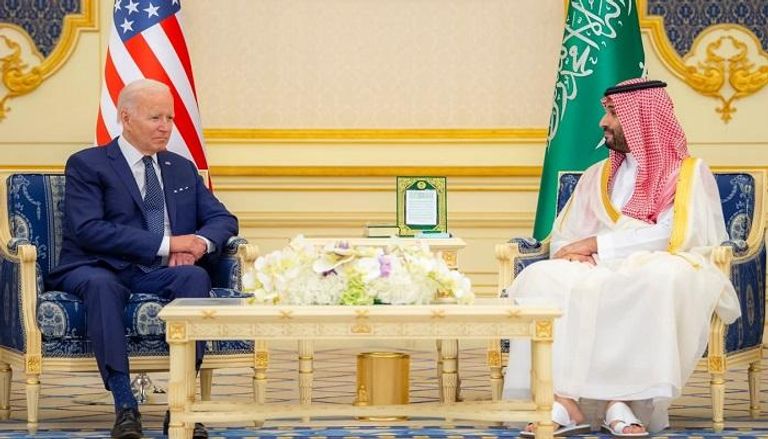 الأمير محمد بن سلمان بن عبدالعزيز ولي العهد السعودي والرئيس الأمريكي جو بايدن
