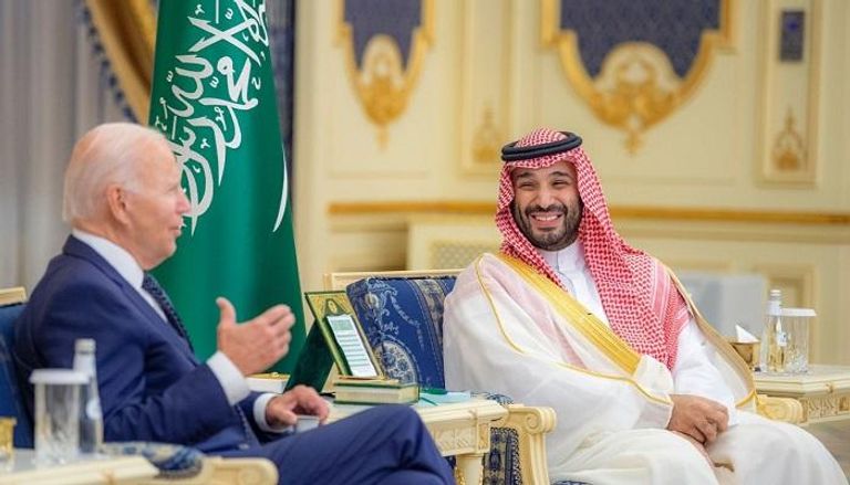 جلسة مباحثات بين الأمير محمد بن سلمان بن عبدالعزيز والرئيس الأمريكي جو بايدن