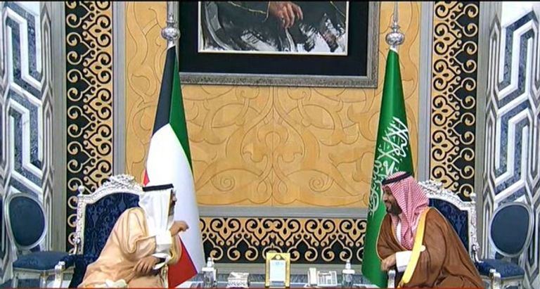 ولي العهد السعودي الأمير محمد بن سلمان بن عبدالعزيز يستقبل الرئيس المصري عبدالفتاح السيسي