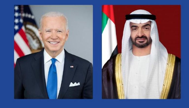 رئيس دولة الإمارات والرئيس الأمريكي