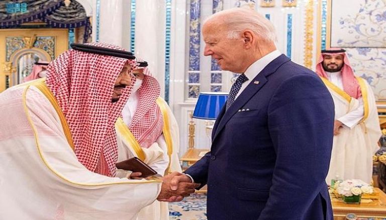 جانب من زيارة الرئيس الأمريكي للسعودية