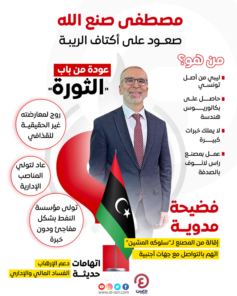 رئيس المؤسسة الوطنية للنفط المقال مصطفى صنع الله