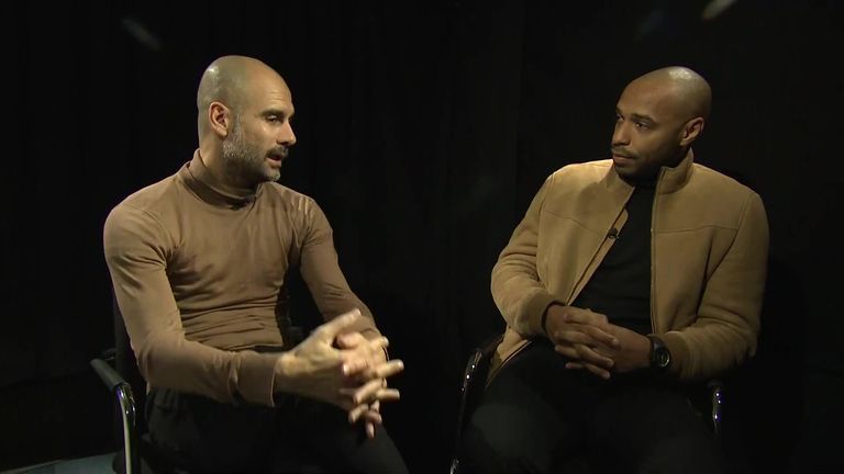 تيريي هنري وبيب جوارديولا