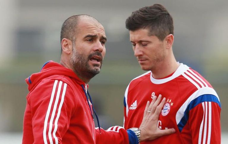 ليفاندوفسكي وجوارديولا في بايرن ميونخ