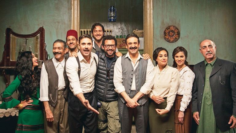 مجموعة من أبطال وصناع فيلم كيرة والجن