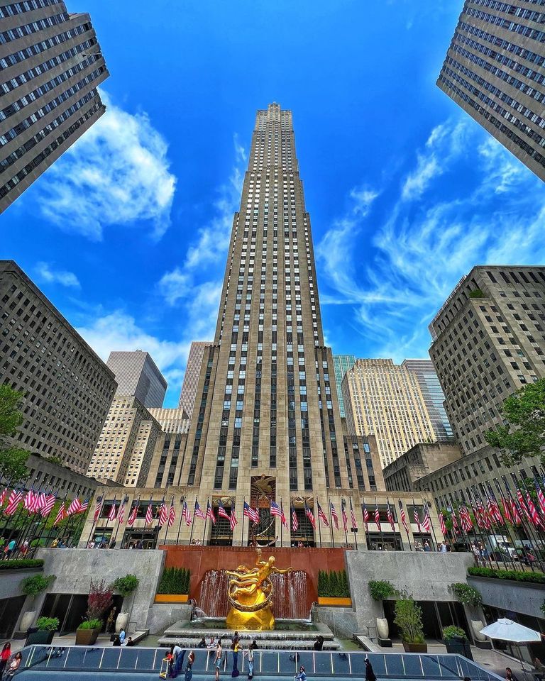 مركز روكفلر قمة الصخرة أعلى مبنى جنرال إلكتريك