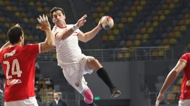 أحمد الأحمر أحمد الأحمر نجم منتخب مصر لكرة اليد