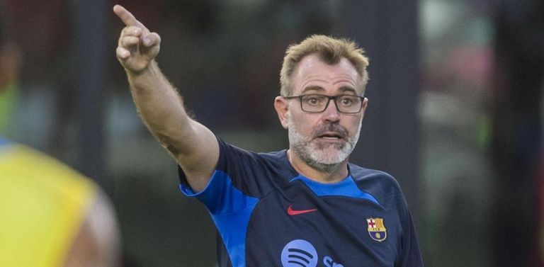 صفقات برشلونة.. مدرب الطوارئ يكشف أهمية ليفاندوفسكي ورافينيا