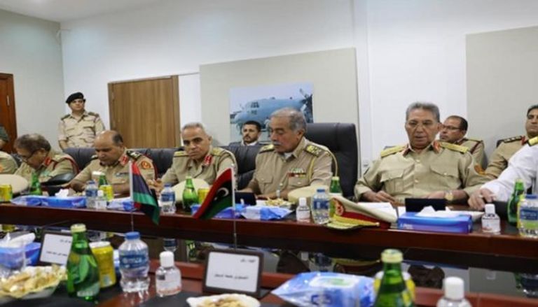 جانب من اجتماعات اللجنة العسكرية الليبية المشتركة في طرابلس