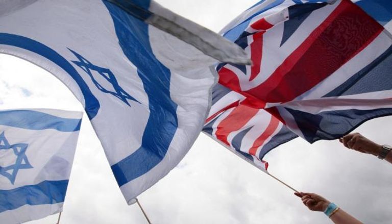أعلام بريطانيا وإسرائيل