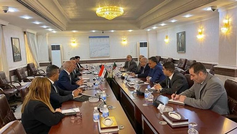مباحثات ثنائية بين وزيري خارجية العراق والجزائر مباحثات ثنائية بين وزيري خارجية العراق والجزائر