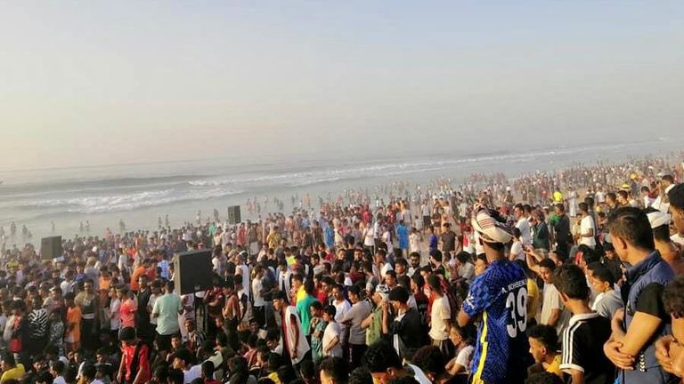 شاطئ المكلا في اليمن