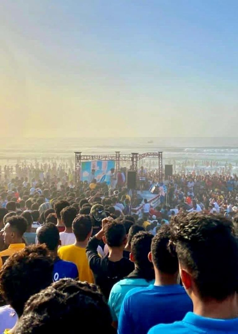 شاطئ المكلا في اليمن