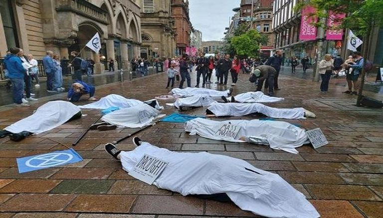 احتجاجات ضد تغير المناخ في اسكتلندا 