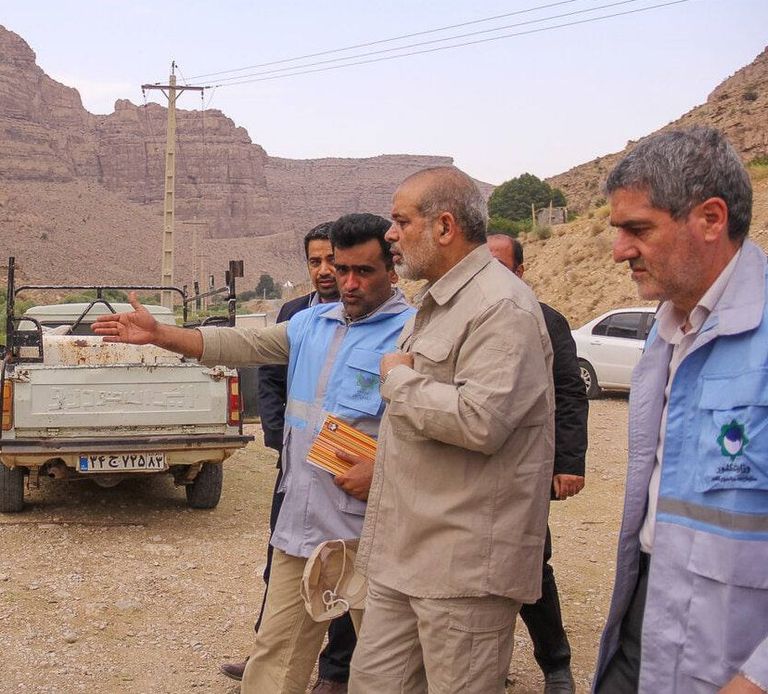 جانب من آثار الفيضان في إيران