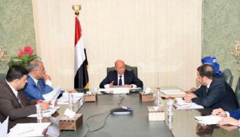 اجتماع لمجلس القيادة الرئاسي واعضاءه برئاسة الرئيس رشاد العليمي