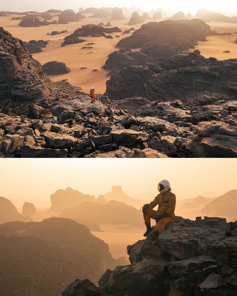 مصور ناشيونال جيوغرافيك الأمريكية في صحراء الجزائر