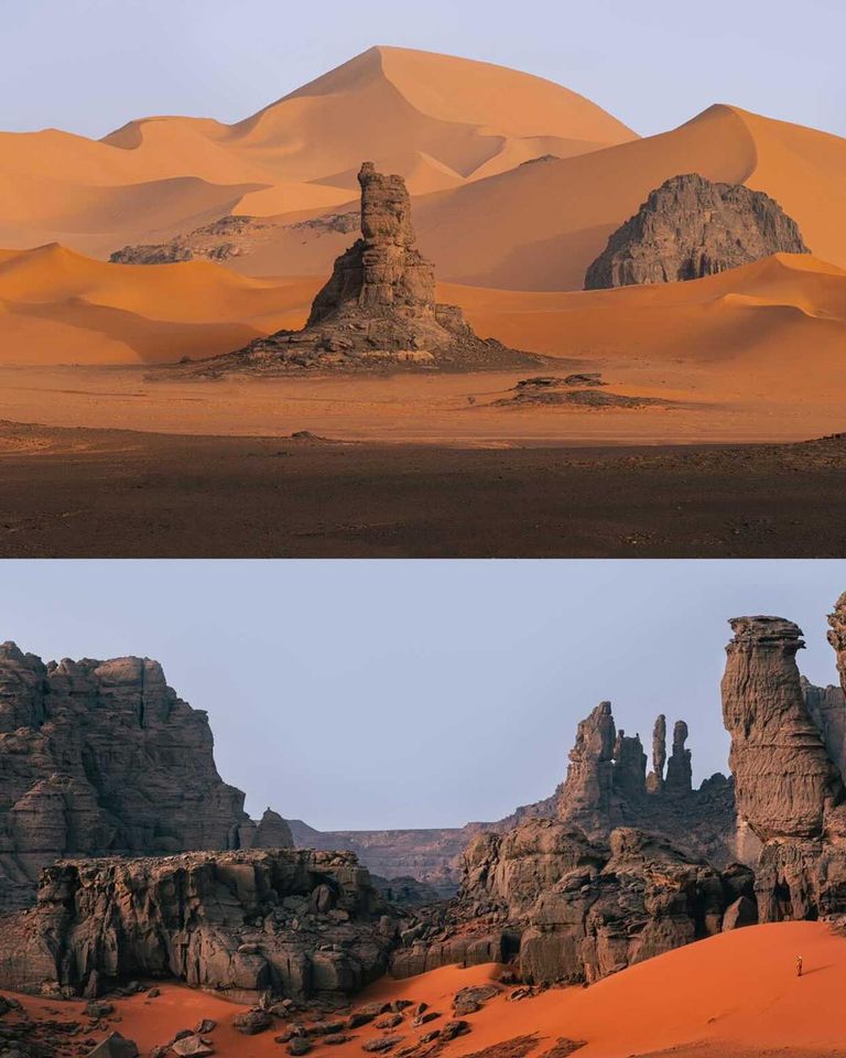 مصور ناشيونال جيوغرافيك الأمريكية في صحراء الجزائر