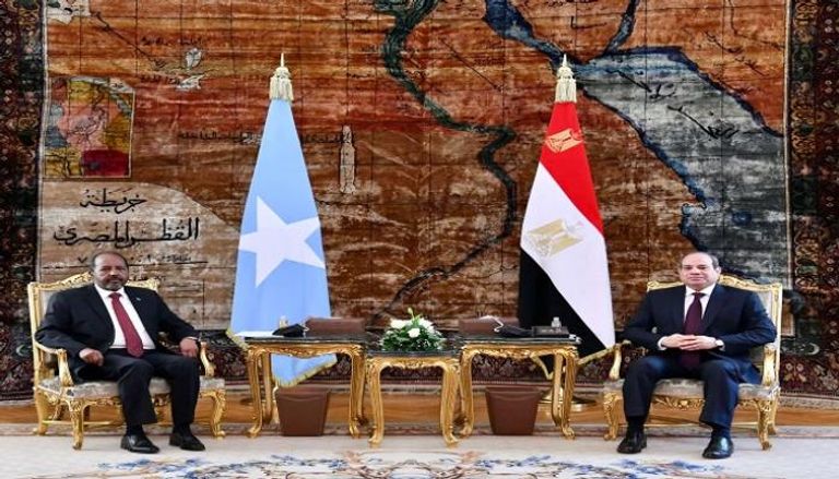 الرئيس المصري ونظيرة الصومالي بالقاهرة اليوم 