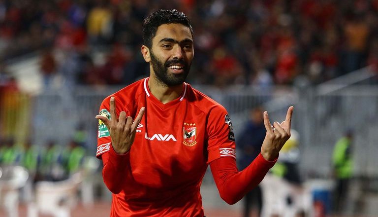 حسين الشحات عمرو السولية لاعب الأهلي المصري