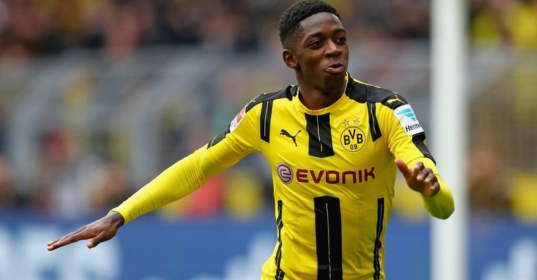 عثمان ديمبلي لاعب برشلونة ديفيد ألابا وروبرت ليفاندوفسكي