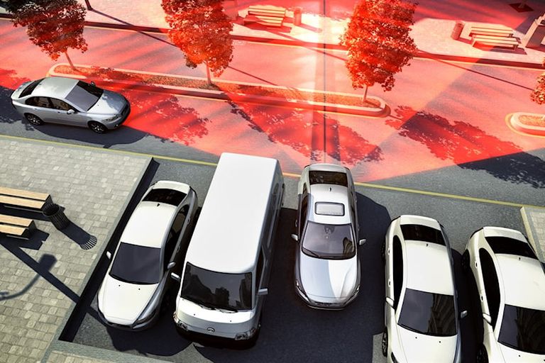 التنبيه خلال العودة للخلف نظام الفرامل المسبق