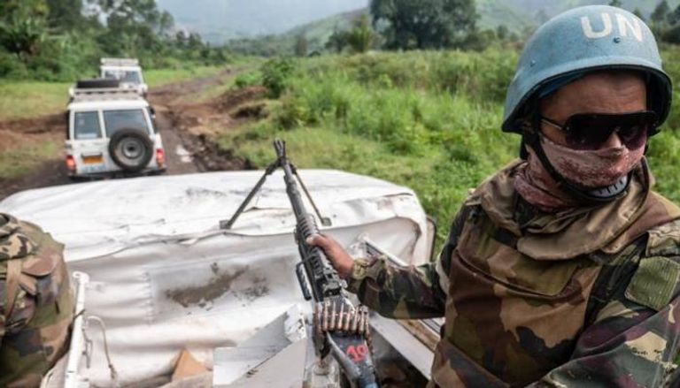 جندي ضمن قوات الأمم المتحدة في الكونغو الديمقراطية - أرشيفية
