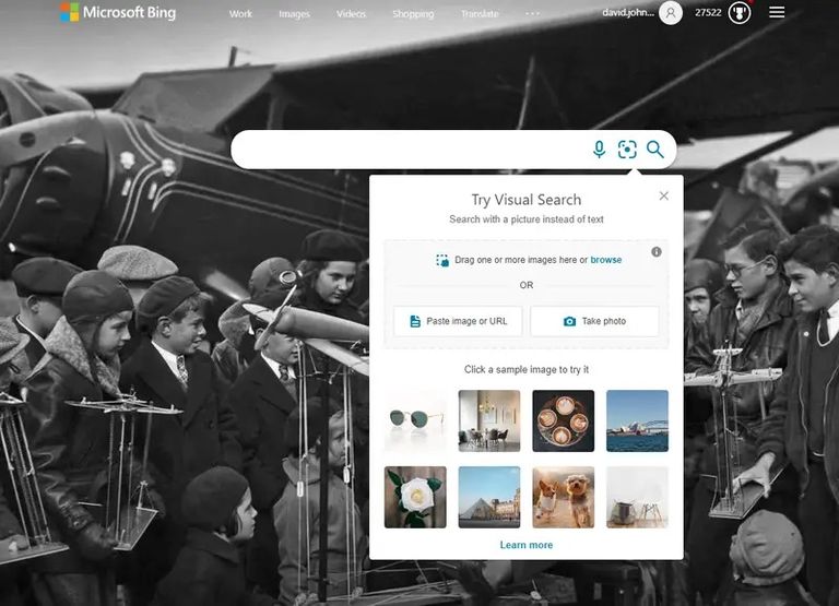Bing Image Search موقع TinEye