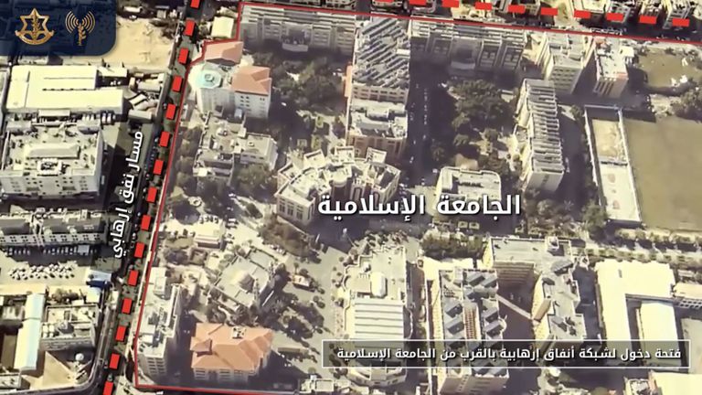 أحد الأنفاق العسكرية لحماس