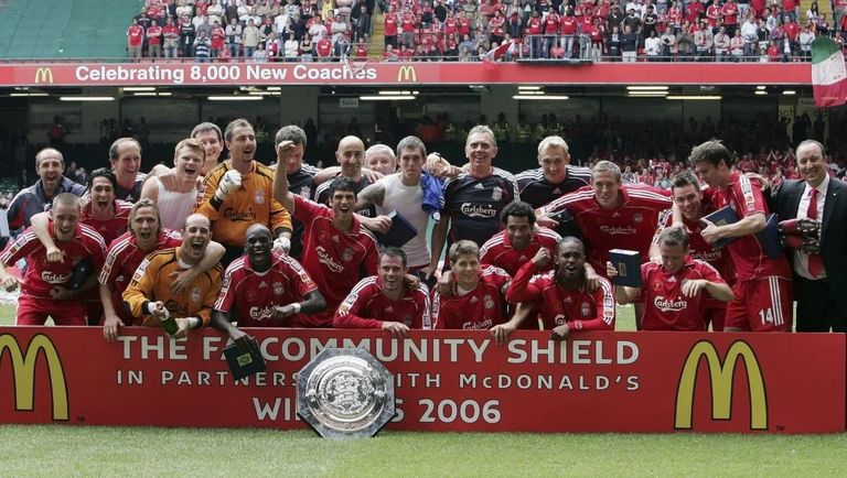 أخر تتويجات ليفربول بالدرع الخيرية