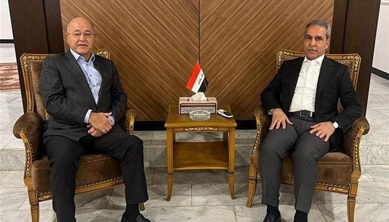 الرئيس العراقي برهم صالح ورئيس مجلس القضاء الأعلى فائق زيدان