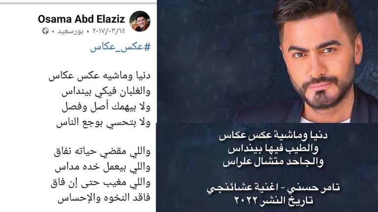 الفنان تامر حسني