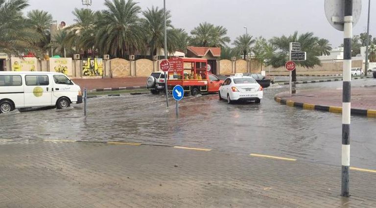 أمطار غزيرة على دولة الإمارات