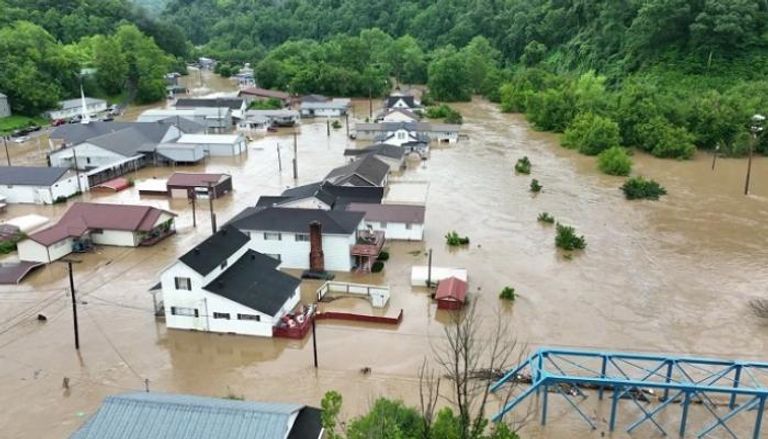الفيضانات خلفت دمارا واسعا في كنتاكي