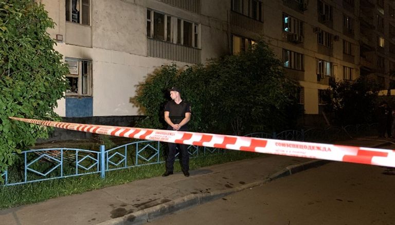 الحريق اندلع في الطابق الأول من المبنى