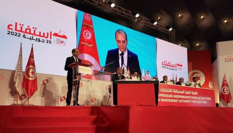 مؤتمر صحفي للهيئة العليات المستقلة للانتخابات بتونس- رويترز